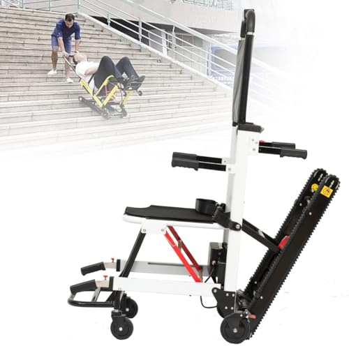 Elektrischer Raupen-Treppensteiger,Treppenliftstuhl Für Ältere Menschen,Elektrischer Treppensteiger-Rollstuhllift,Zum Treppenauf- Und -Absteigen,Belastung 165 Kg/363 Lbs A