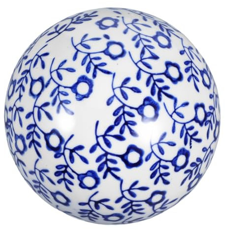 CIYODO Vintage Schwebende Keramik-Kugeln Handgefertigt Blau-weißes Porzellan Dekorative Kugeln Für Tisch- Vase Aquarium-deko Stilvolle Wohnraumgestaltung Und Geschenkidee