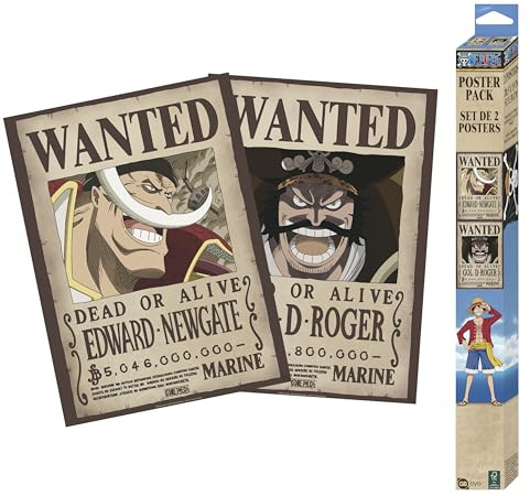 GB eye - One Piece Set 2 Chibi Poster Wanted Roger & Whitebeard