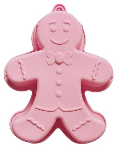 Lebkuchenmann-Form - Lebkuchenmann-Backblech | Weihnachten Lebkuchen Mann Formen | Antihaftbeschichtete Lebkuchen-Silikon-Kuchenform | Lebensmittelechte Silikonformen | Für Kuchen, Seife, Gelee, Kekse