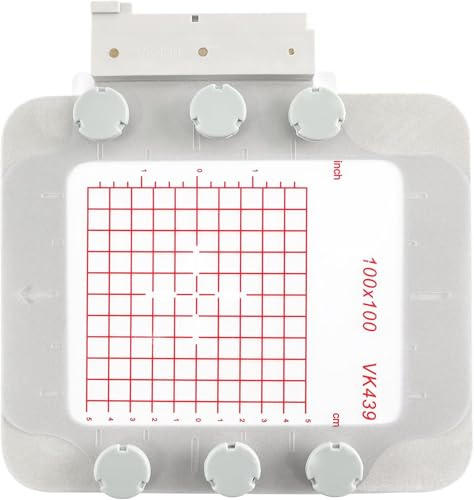 Sew Tech Magnetischer Stickrahmen, kompatibel mit Husqvarna Viking Designer Topas Diamant-Stickmaschinen-Reifen (10,2 x 10,2 cm, VK439)