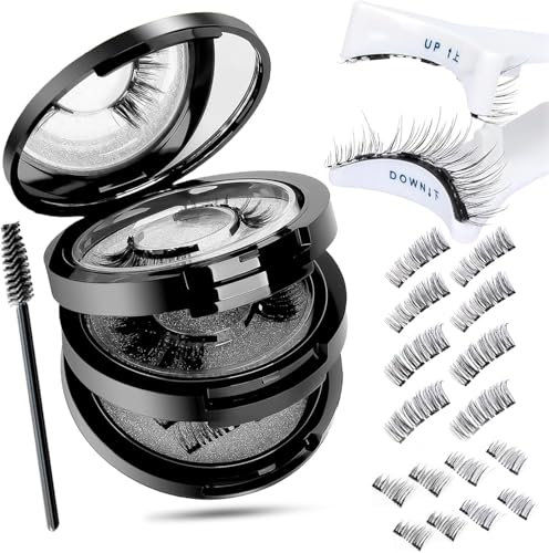 Cils Magnétiques Naturels Pince Inclus pour Date et Party