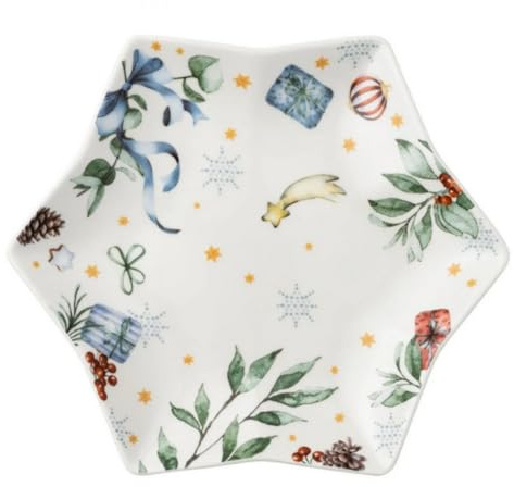 Hutschenreuther Sammelserie 2025-Alle Jahre wieder-Sternschale 24 cm-Ø 23,6 cm