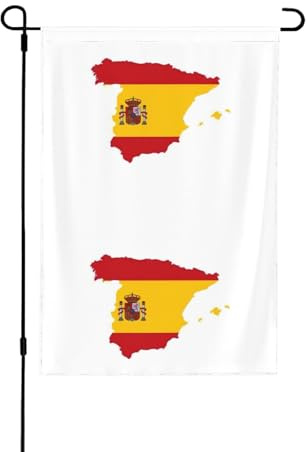 Spanische Flagge, doppelseitige Gartenflaggen, wetterfest, saisonale Dekoration für Hof, Veranda, Dekoration