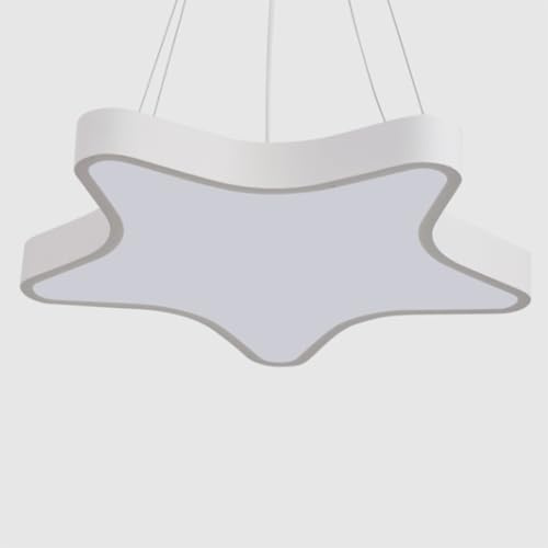 MTNROO Lámpara Colgante Con Forma De Pentagrama Centro Fitness, Centro De Educación Infantil, Lámpara De Araña Lámpara Colgante LED Macaron Luz Blanca Fría, Luminaria Suspendida De Techo Para