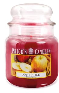Price's Candles - Candela in Giara Media Apple Spice - Durata Fino a 90 ore di Combustione