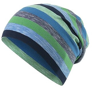 Sterntaler Beanie Streifen – Mütze aus Singlejersey mit tollem Farbverlauf – Jungen UV-Schutz 50+ Beanie – Lässige geringelte Mütze – Übergangsmütze Baby & Kind – marine, Größe 55
