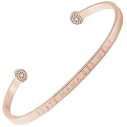 SIMPLE PLEDGE | Beste Mama der Welt Armreif | Armband Damen mit Gravur in Silber, Gold, Roségold | Perfekt als Schmuck Geschenk | Blindgravur