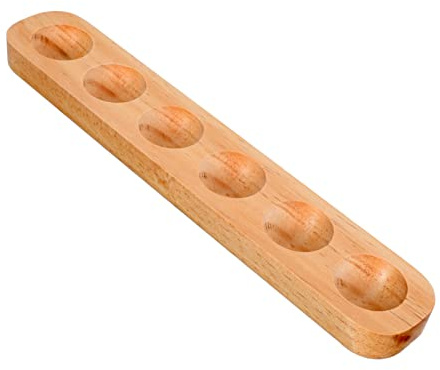 TOPBATHY 1pieza Plato De Almacenamiento De Huevos De Madera Organizador De Huevos Para Cocina Soporte Duradero y Práctico Para Refrigerador