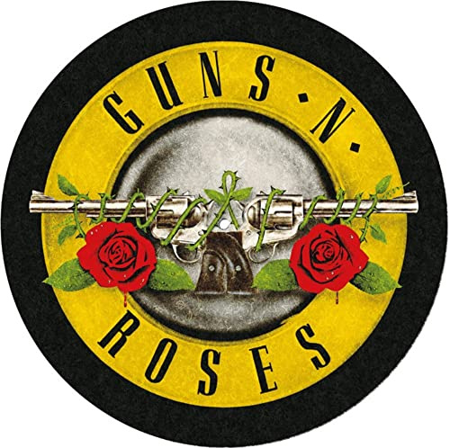 Pyramid International Guns N' Roses Turntable Record Slip Mat zum Mixen, DJ-Kratzen und Heimhören (Logo-Design) - Offizielles Merchandise-Produkt