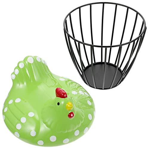 Aufbewahrungskorb für Eier dekorativer Eierkorb Eier-Obst-Aufbewahrungskorb Aufbewahrungskörbe Früchtekorb multifunktionaler Eierkorb Haushalt Zubehör Kartoffel schmücken Keramik