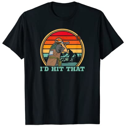 Tontaubenschießen Fallenschießen Tontauben Skeet Schießen T-Shirt