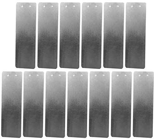 Gartenbedarf 50 Stück Impress-O-Tags Aluminium-Pflanzenanhänger Metall-Baum-Id-Tags Topfetiketten-Tags Dauerhafter Pflanzenmarker Für Gewächshausgemüse Im Freien Im Innenbereich