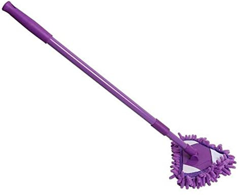 trapeador húmedo y seco Mini trapeador de Microfibra Creativo Herramienta de Limpieza doméstica Multifuncional giratoria de 360 ​​​​Grados, línea de Flores de Chenilla, trapeador de Limpieza de Tres