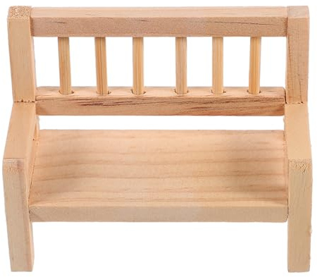 ERINGOGO Banc Miniature Bois pour Maison de Poupée Mobilier Décoratif pour Décor de Paysage et Accessoires Dimensions