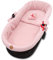 Accessori per passeggino carrozzina mussola neonato Inserto navicella - set 3 pezzi con nido cuscino e materassino cotone morbido inserto Rosa