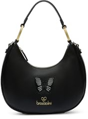 Braccialini Borsa a Spalla Donna Amy farfalla scintillante
