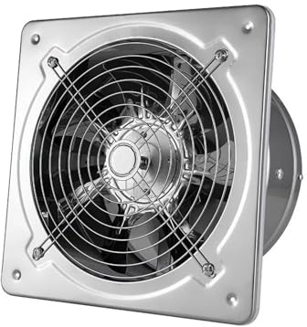 Ventilatore bagno 6''7'' Booster Fan Estrattore Ventola di scarico Ventilatore for tubi di ventilazione for bagno WC Cucina Parete Finestra Ventilatore in acciaio inossidabile Ventilatore per ventilaz