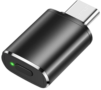 DIEKE Ratón inalámbrico USB C que evita el sueño para juegos y trabajo, dispositivo USB tipo C antisueño para computadoras