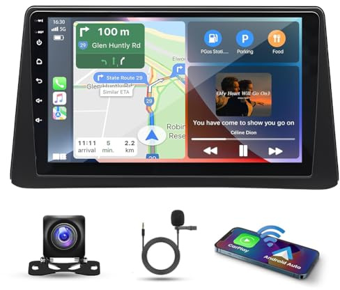 4G+64G Android 14 Car Stereo for Vauxhall Mokka 1, for Buick Encore 2012-2016, 9 Touchscreen 2 Din Car Radio Head Unit w/Wireless Carplay Android Auto Bluetooth GPS Navi WIFI DSP FM SWC Backup Camera