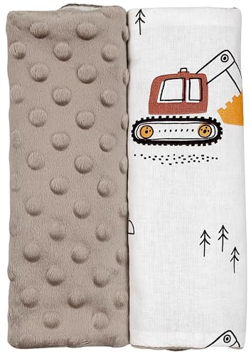 TupTam Kinder Auto Gurtschutz Gurtschoner 2er Pack, Farbe: Bagger Beige/Beige