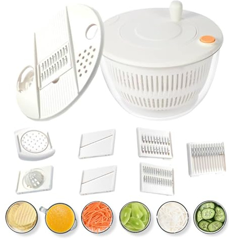 Escurridor de Ensaladas con Cortador Bol colador y rallador multifuncional