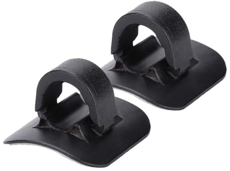 Gatuida 2 Pezzi Fermacavi Bicicletta in Alluminio e Plastica Clip Leggera per Filo Freno e Cambio Supporto Fibbia Cavo per Mountain Bike Nero Accessorio Pratico e Resistente