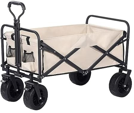 Portable Folding Cart – Heavy-Duty Garden Utility with Large Capacity, Lightweight & Easy to Store, Perfect for Camping, BBQs, Picnics, and Shopping Trips.