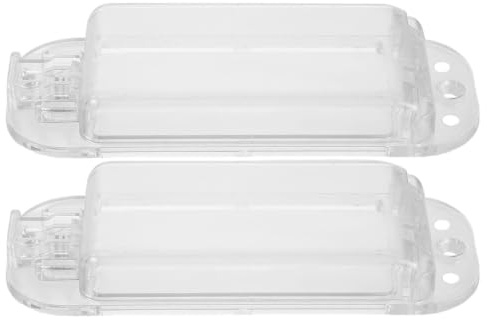 Luxshiny 2 Pezzi Copertura Interruttore Luce in Plastica PC Protezione Sicurezza Compatibile per Pulsante Levetta in Casa e Bagno Moderna