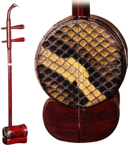 Erhu Röd Sandelträ Gao Hu 2 Strings Traditionell Erhu | Horn Vuxna nybörjare som spelar Opera GaoHu Professionella folkinstrument