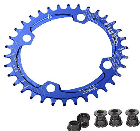 UPANBIKE Bike Bicycle Narrow Wide Oval Shape Single Chainring BCD 104mm 32T 34T 36T
