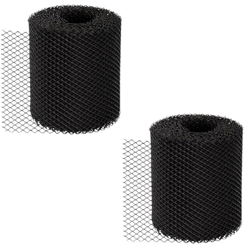 Garden Mile Gutter Guard Mesh - 2 Rolls (5m x 16cm Each) - Durable PE Plastic Netting Mesh - Outdoor Gutter Filter Cover Blocks Leaves, Moss & Debris - Easy to Install & Cut to Size