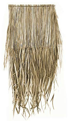 Wilai Palmendächer Strohdach Palmdach Paneele Palmschindel Palmenblätter Reetdach | 100% Nachhaltiges Naturmaterial | Wetterfest Regendicht und Langlebig | ca. 25 cm x 80 cm | 50 Stück