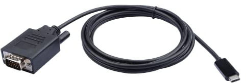 V7 V7UCVGA-2M Câble Adaptateur USB-C vers VGA 2 m 2 m Noir