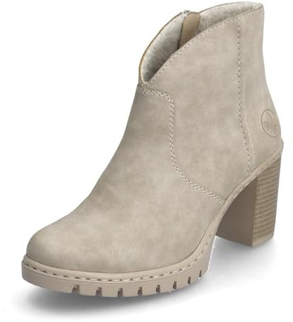 Rieker Damen Klassische Stiefeletten Y2553, Frauen Stiefeletten,uebergangsschuhe,uebergangsstiefel,übergangsschuhe,Boots,beige (60),39 EU / 6 UK