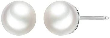 Ayoiow Ohrringe Damen Nickelfrei, Damen Ohrstecker Echt Silber Rund Ohrschmuck Indisch Silber