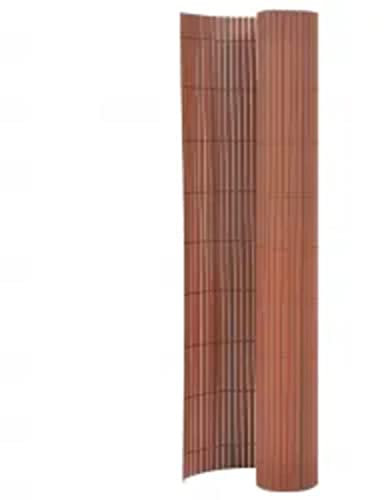 vidaXL Recinzione da Giardino a Doppio Lato 110x400 cm Marrone