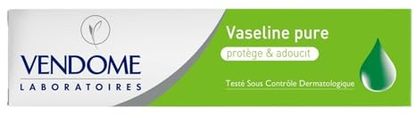 LABORATOIRES VENDÔME - Vaseline Pure - Gelée de Pétrole - Corps & Visage - Multi-Usages - Protège, Assouplit & Adoucit - Formule Hypoallergénique - Tous Types de Peaux - Pour Toute la Famille - 50ml