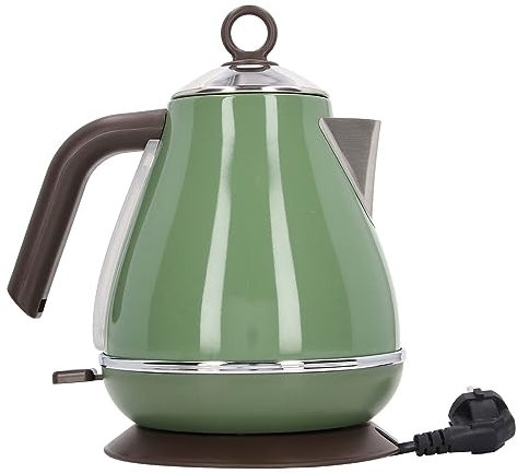 Acouto Hervidor De Agua Eléctrico De Pintura Retro, Ebullición Rápida, Protección contra Quemaduras En Seco, Base Giratoria De 360 Grados, Pantalla De Temperatura, Capacidad De 1,7 L