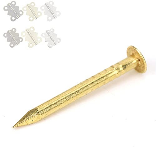 100 Stück Rundkopfnägel, Messing-Möbelscharniere, Hardware-Zubehör, 10 Mm, 15 Mm, 18 Mm, 22 Mm, Kleine Rundkopfnägel, Kleine Nägel, Handgefertigte Kunstnägel, Hardware-Zubehör,