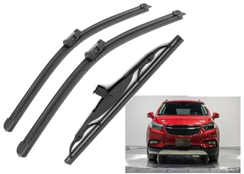 EDKAY for Buick Encore 26+14+10 Front Rear Wiper Blades Brushes Cutter Accessories 2012 2013 2014 2015 2016 2017 2018 2019 Windshield Wiper Blade Set