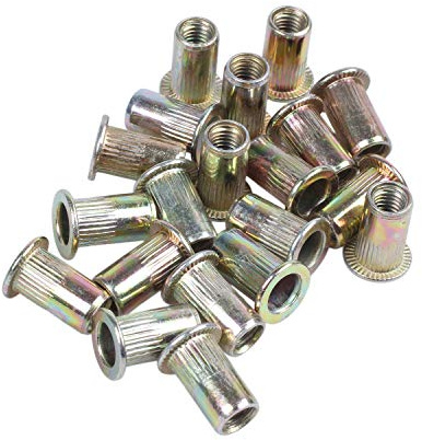 MRNHA 20 Pieces Rivet d'ecrou A plat metrique en acier M5 ecrou aveugle