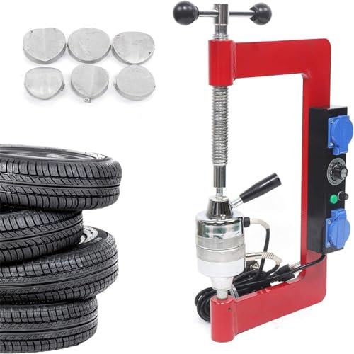 CYMYYDS Reifenvulkanisiermaschine, 500 W Auto-Reifenvulkanisator, tragbares Reifenreparaturwerkzeug mit automatischer Thermostatreparatur, Reifenheizungs-Reparaturmaschine für PKW-LKW