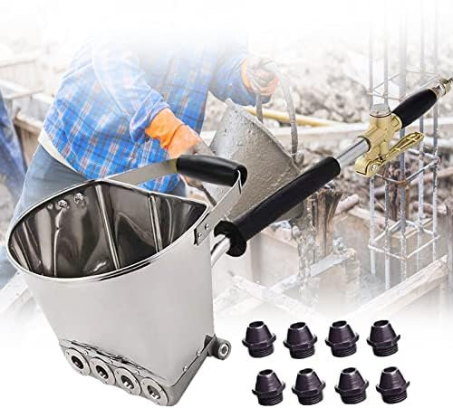 KOHARA Spritzpistole für Stuck, Druckluft-Sprühgerät für Trichter, Zement, Mörtel, Wand-Werkzeug, für Wandfarbe, Stuck, Trichter
