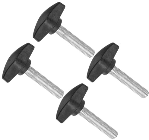 CoCud Tornillos Mariposa Con Ala En T, Roscado Macho M8 X 35mm, Perno Sujeción Con Cabeza En T Plástico, (Aplicaciones: tornos maquinaria), 4pcs
