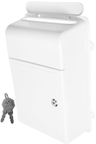 Lurrose Wandmontierter Wetterfester Briefkasten Mit Großem Fassungsvermögen Und Schloss Robuste Kunststoff-metall-kombination Abschließbare Postbox Für Vorschläge Beschwerden Und Öffentlic