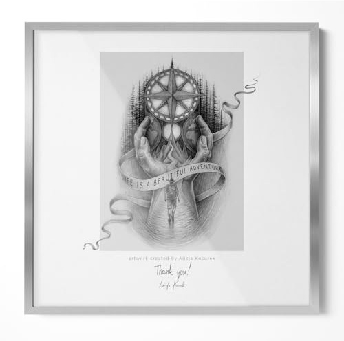 Marco Cuadrado para Impresión Plata 50x50 cm Acrílica Irrompible Duradero para Exhibición Colgar en Pared Elegante Diseño Marco de Plástico di Alta Qualità Decoracion Hogar Vertical y Horizontal