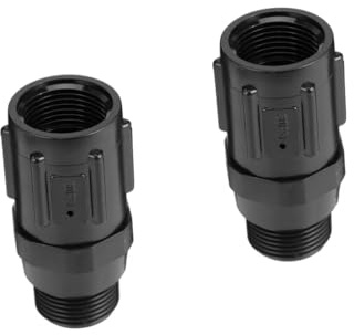 UPKOCH 2 Piezas Válvula Reguladora De Presión Regulador De Riego Por Goteo Reductor De Presión De Riego Por Goteo Regulador De Presión De Goteo Reductor De Riego De Jardines Negro
