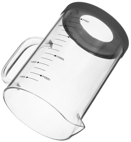 Holibanna Taza Medidora De Vidrio Con Asa Portátil Para Medir Líquidos Para Cocina Capacidad De Taza Medidora De Leche