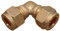 Raccordo a gomito a compressione in ottone, 8 mm, 90°, per tubi in rame, 1 pezzo